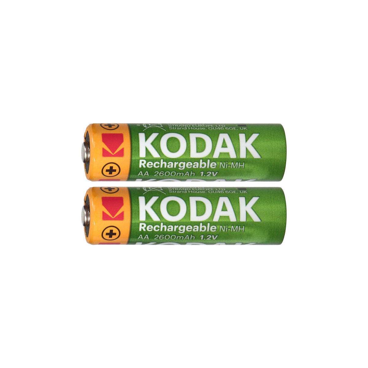 Orno Rechargeable batteries: 9V – Kodak Ni-MH AA Rechargeable Batteries, 2600mAh, 2-pack