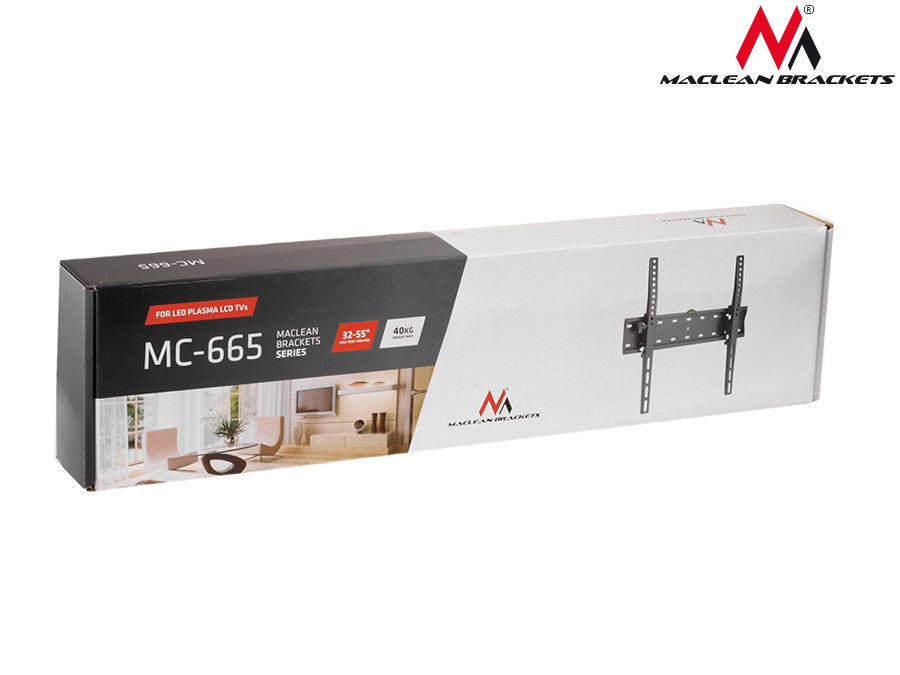 Maclean Maclean TV Mount / Bracket, max VESA 400x400, 32-75", up to 40 kg, black, MC-665 – image 5