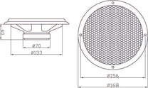 Blow Car Speakers – 30-807# Blow WH-1606 6.5" Speaker, Bus Set – image 3