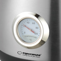 Esperanza Electric – EKK029 Esperanza Electric Kettle with Thermometer, Thames, 1.7 L – image 2