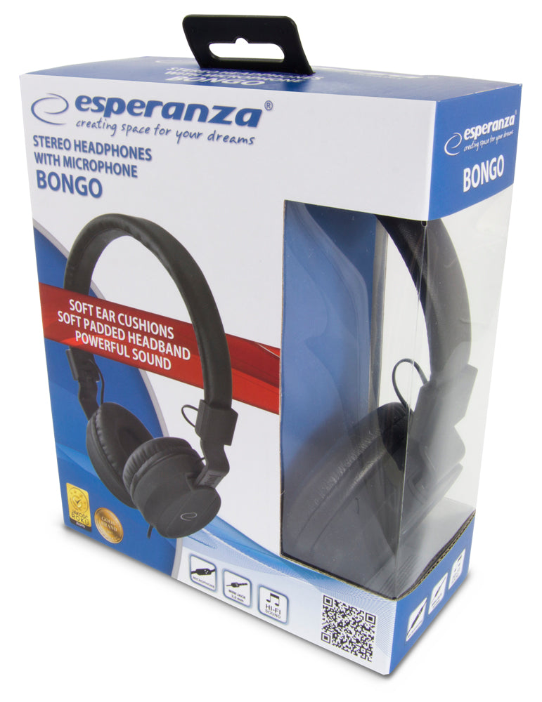 Esperanza Over-ear – EH212K Esperanza Headphones with Microphone (Bongo) – image 4