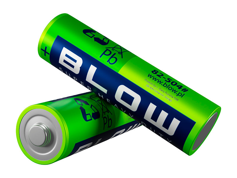 Blow 82-506# Blow Super Heavy Duty AA R06P Batteries, Blister Pack, 4-Pack – image 2