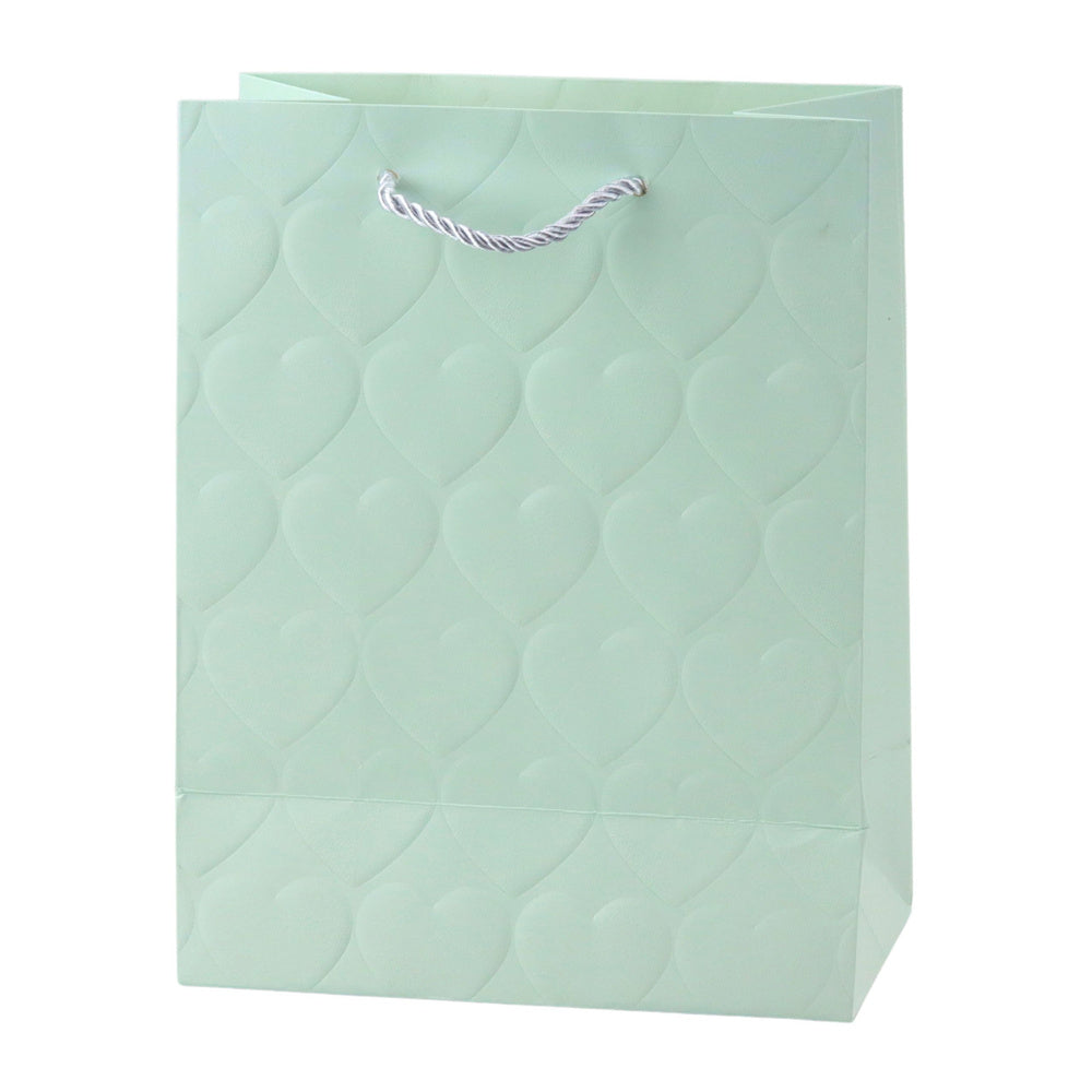 LEAN Elegant Gift Bag with Embossed Hearts, Pastel, 23 x 18 x 10.5 cm – image 5