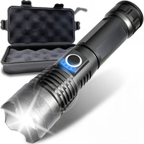 RTO Powerful Cree XHP90 LED Tactical Survival Flashlight with Zoom, Battery-Powered - E953 – image 2