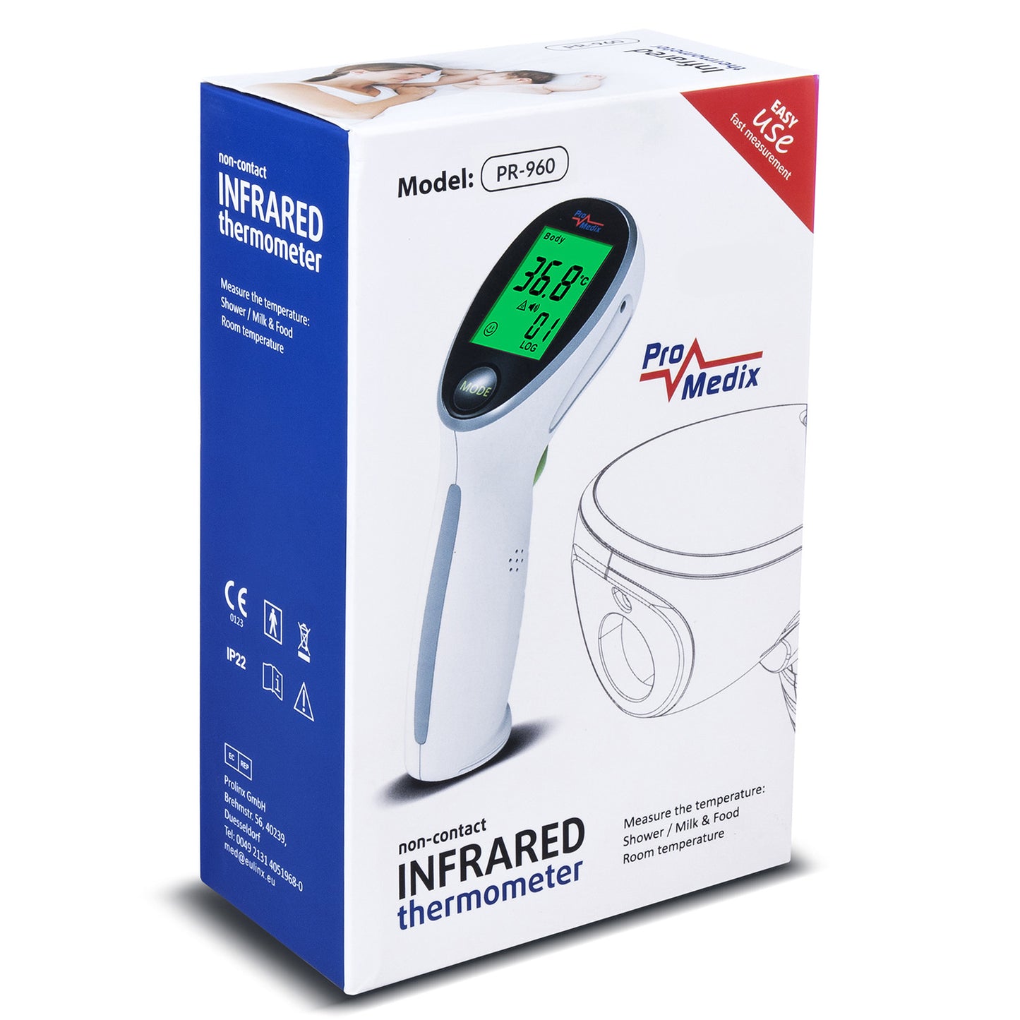 ProMedix Medical Thermometers – Promedix PR-960 Non-Contact Infrared Medical Thermometer – image 5