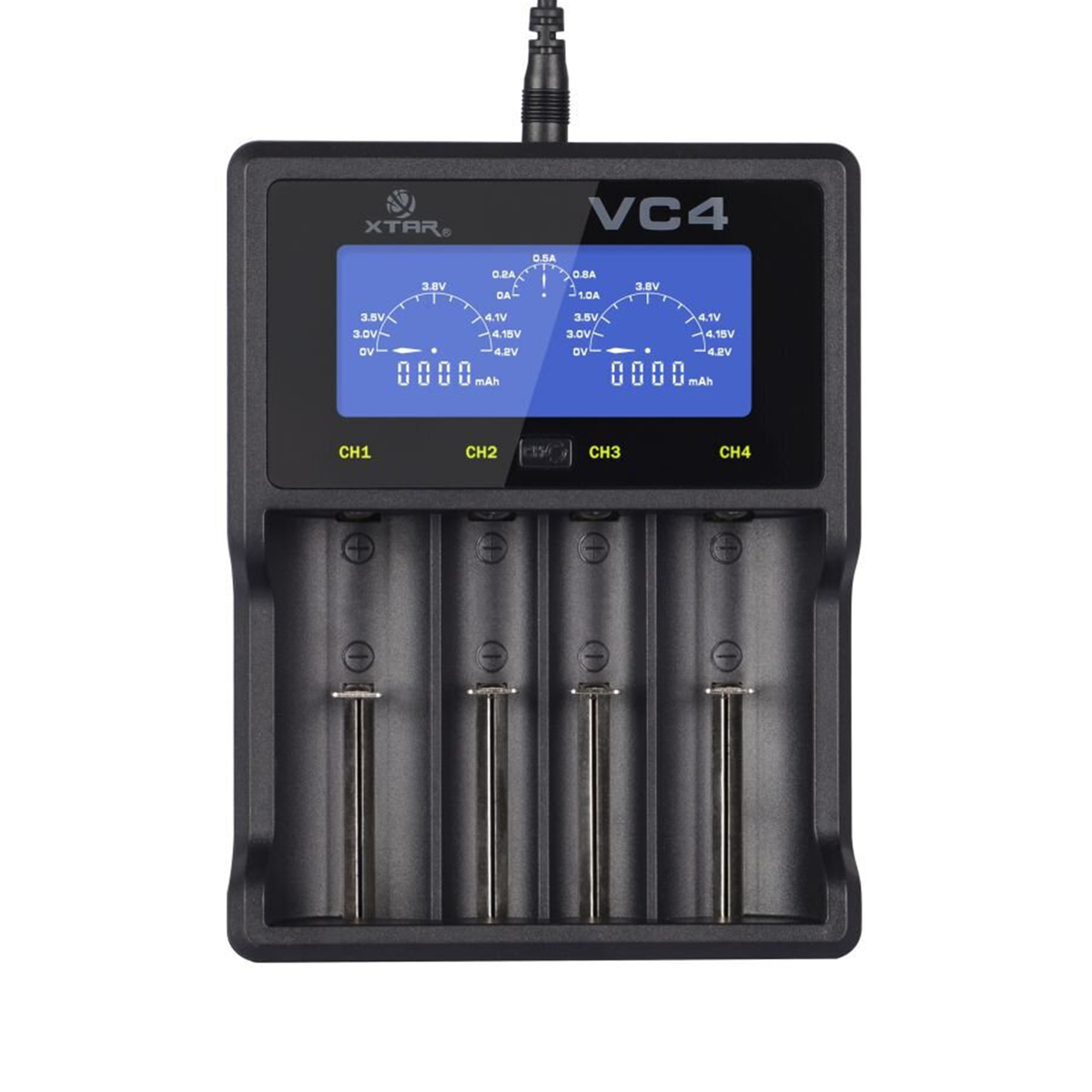 LP Chargers – Xtar VC4 Charger for Cylindrical Li-ion and NiMH Batteries