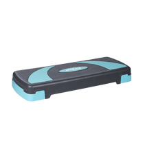 Rebel Aerobics and fitness step, 3 levels, 78 cm, gray-blue, REBEL ACTIVE – image 3