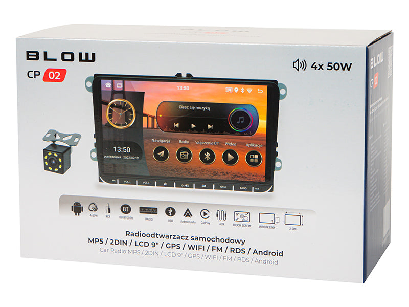 Blow Car stereos – 78-349# Radio Blow CP02 2DIN 9" Android/Wi-Fi/GPS/CarPlay VW/Skoda/Seat` – image 7