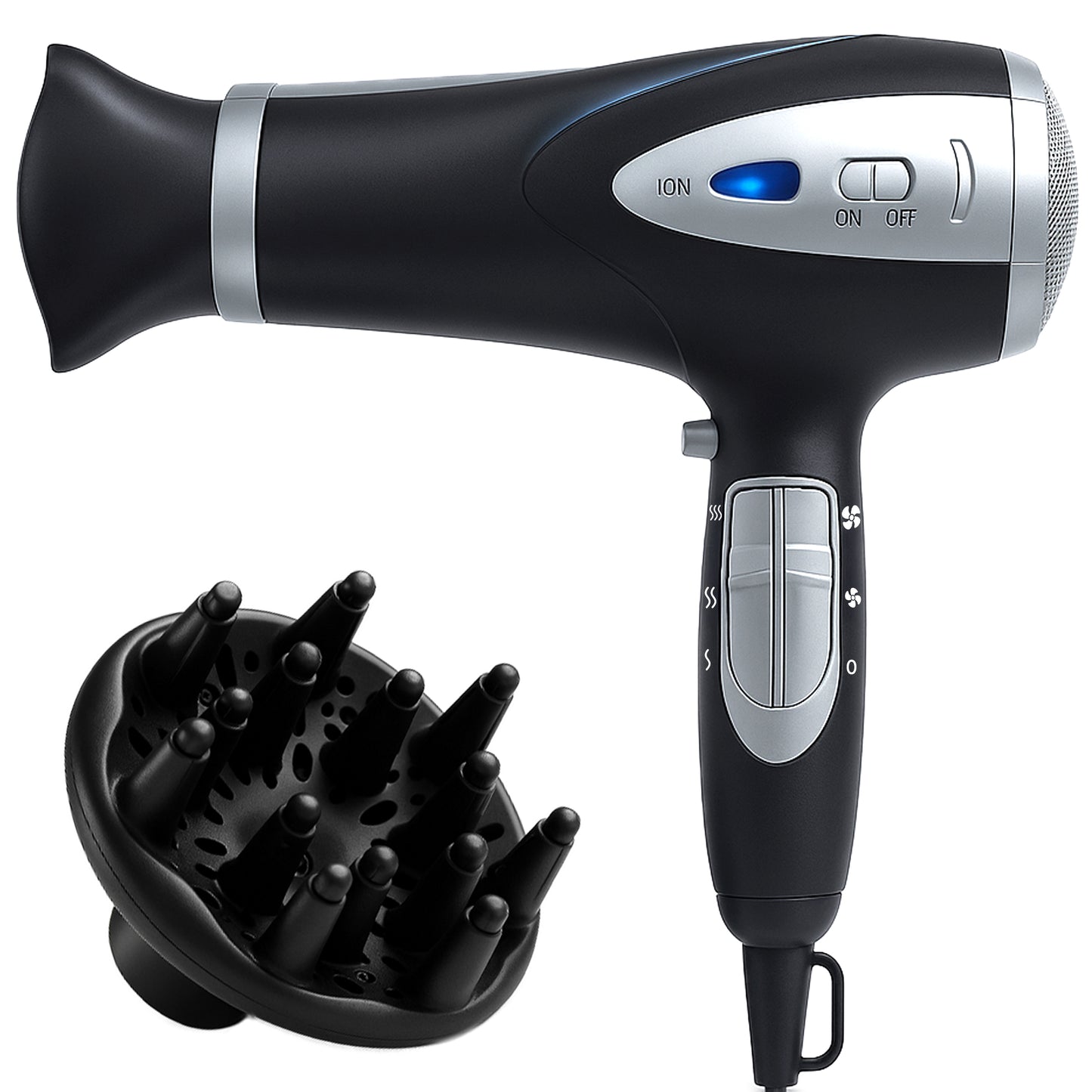 RTO 5-in-1 Hair Dryer, 2000 W, Ionization, Diffuser, Concentrator, Cool Air Setting – image 2