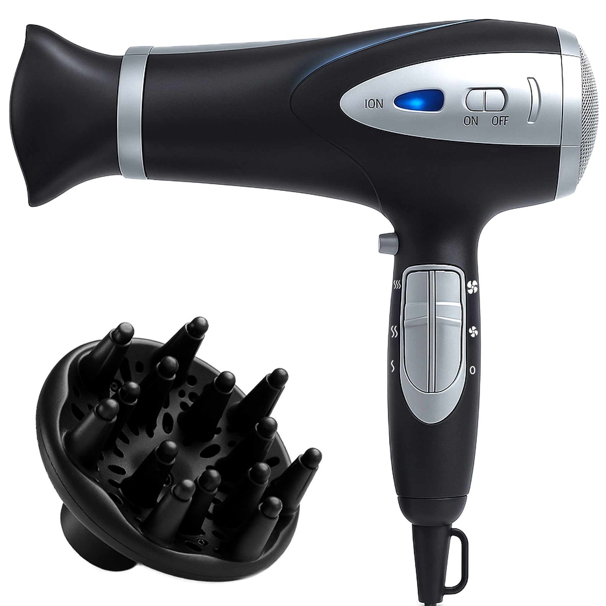 RTO 5-in-1 Hair Dryer, 2000 W, Ionization, Diffuser, Concentrator, Cool Air Setting – image 2