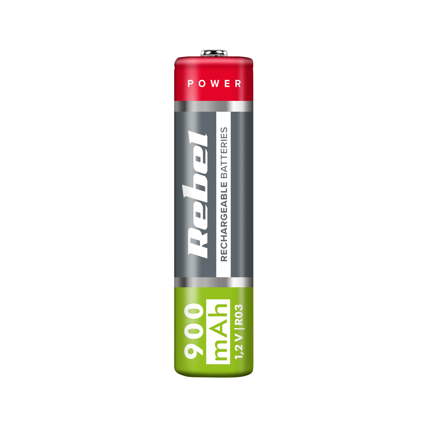 Rebel REBEL AAA Rechargeable Batteries, 900 mAh, Ni-MH, 1.2V, 4 per pack, R3 – image 2