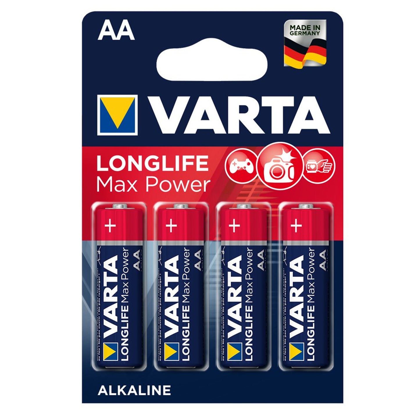 Varta 4 R-06 R06 AA 1.5V alkaline batteries, R-06 Longlife Max Power Varta