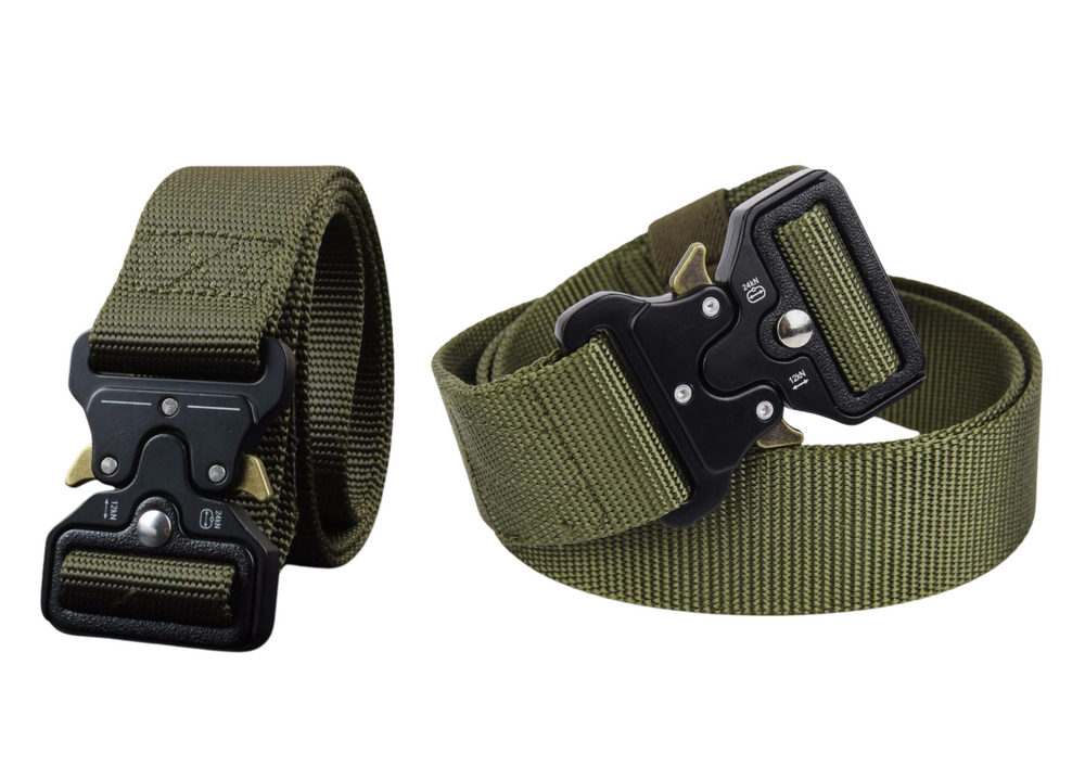 LEAN Survival – Black Webbing Tactical Military Belt, 120 x 3.8 cm – image 4
