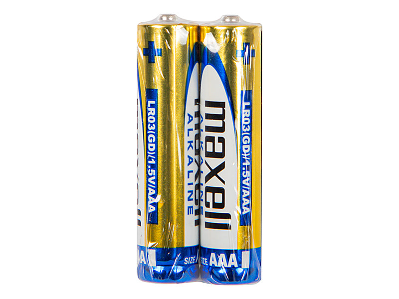 Blow Alkaline, coin-cell – 82-636# Maxell 1.5 AAA Alkaline Battery (LR3), 2-Pack