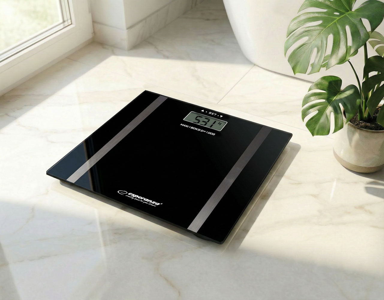 Esperanza Bathroom Scales – EBS018K Esperanza Digital Analytical Bathroom Scale, Samba, Black – image 4