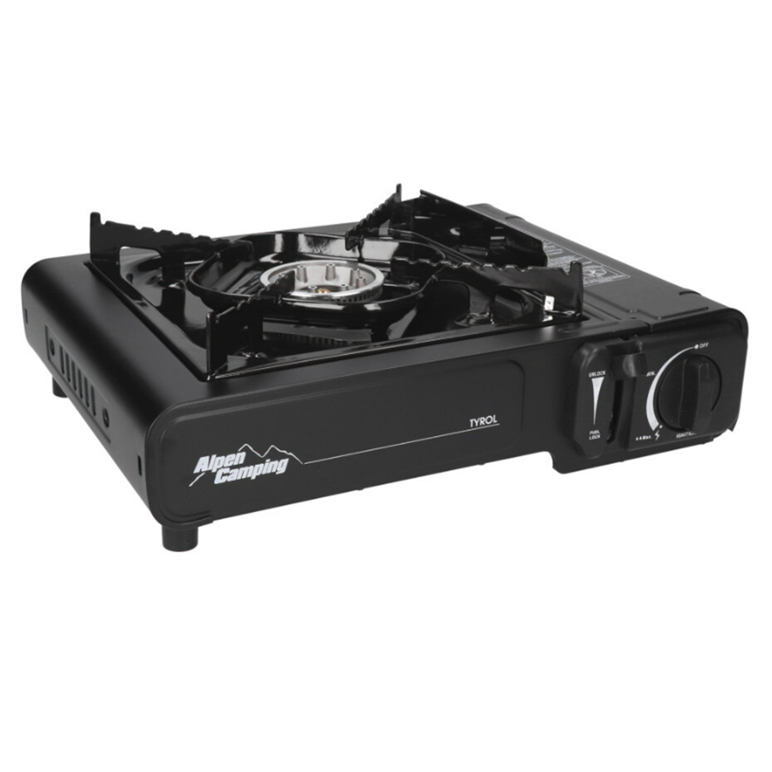 INKO-TIME Alpen Camping camping stove, power: 2.0 kW, gas consumption: 146 g/h, piezoelectric ignition, TYROL