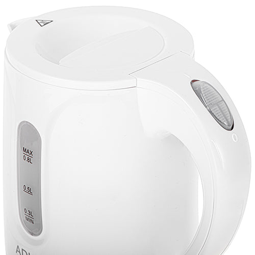 ADLER Electric kettles – AD 1371 white 0.8-liter plastic kettle – image 4