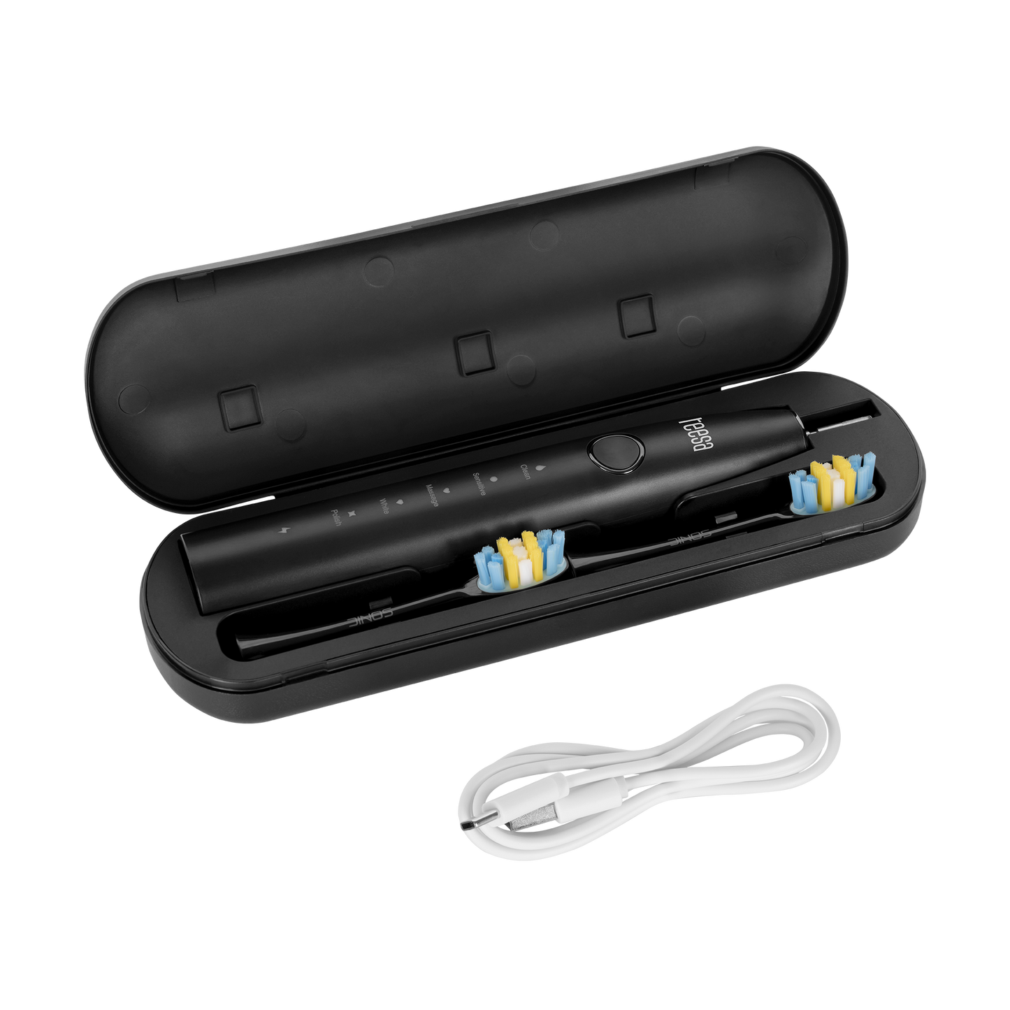 Teesa TEESA SONIC 2 Sonic Toothbrush, Black, 5 Modes, Travel Case, USB Type-C – image 6