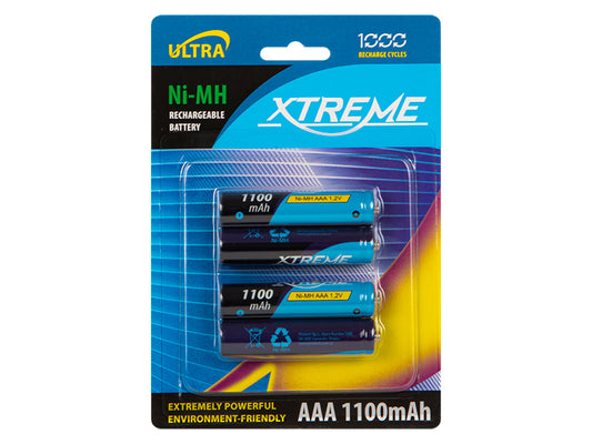 Blow Rechargeable – 82-602# Rechargeable Battery r3 Ni-MH AAA 1100mAh Xtreme, 4-pack