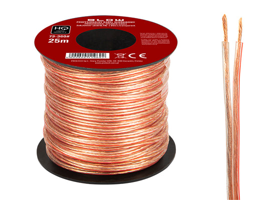 Blow Speaker Cables – 73-360# Speaker wire, 2x0.22 mm, transparent, 25 m