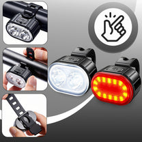 RTO Powerful LED Battery-Powered Front and Rear Bike Light Set - ER1030 – image 2