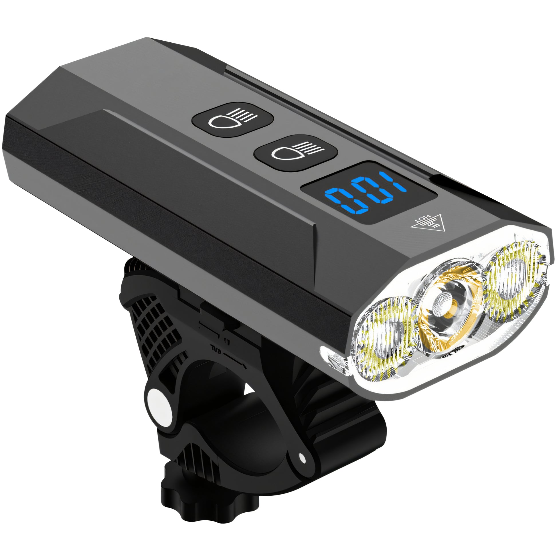 RTO Powerful LED Bike Light (Front + Rear) 900 lm, 2500 mAh Flashlight - er1032 – image 2