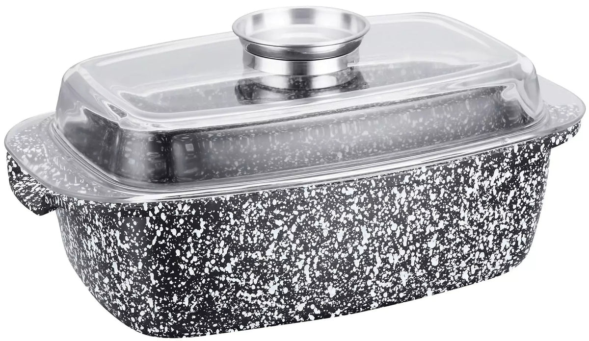 Klausberg Roasting pans – 4.5-liter roasting pan, Klausberg gray marble pattern
