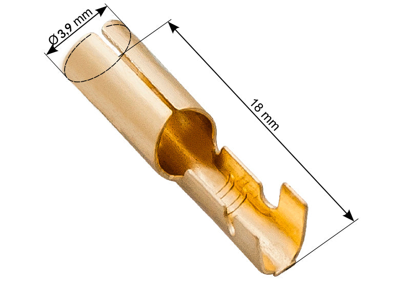 Blow Connectors – 43-114# Non-insulated connector, 2.9/18 mm sleeve, 100 pcs.