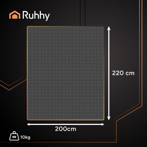 RUHHY The remaining – Ruhhy 24427 Weighted Blanket, 200x220 cm, 10 kg
