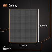 RUHHY The remaining – Ruhhy 24427 Weighted Blanket, 200x220 cm, 10 kg