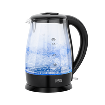 Teesa Electric – TEESA Electric Kettle, Glass, 2200 W, Black, 1.7 L – image 4