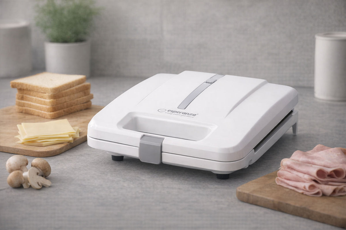 Esperanza Toasters and – EKT010W Esperanza Parmigiano Sandwich Toaster, 1000 W, White – image 7