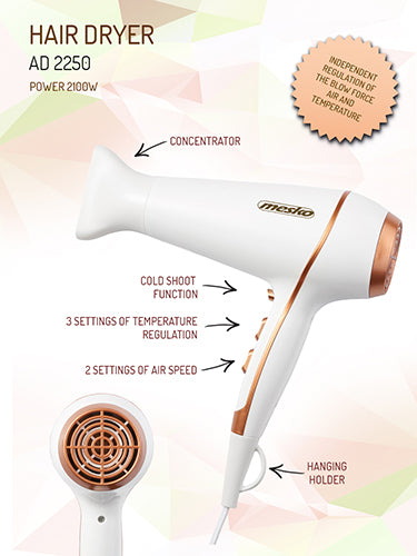 MESKO Hair Dryers – MS 2250 Hair Dryer, 2100 W – image 7