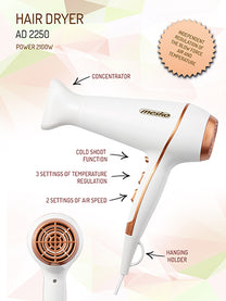 MESKO Hair Dryers – MS 2250 Hair Dryer, 2100 W – image 7