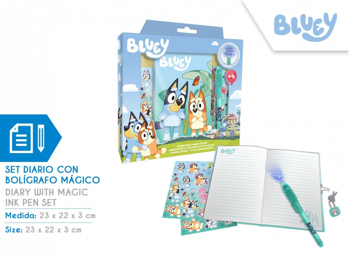 KIDS EUROSWAN Diaries and Notebooks – A Diary with a Magic Bluey Pen – image 5