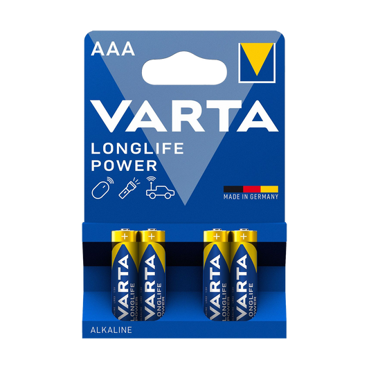 Varta Alkaline, coin-cell – VARTA LR03 LONGLIFE Alkaline Batteries, 4 per pack
