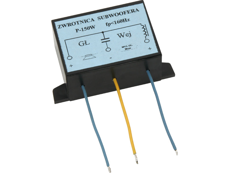 Blow 3838# 150 W, 4–8 Ω subwoofer crossover in an enclosure