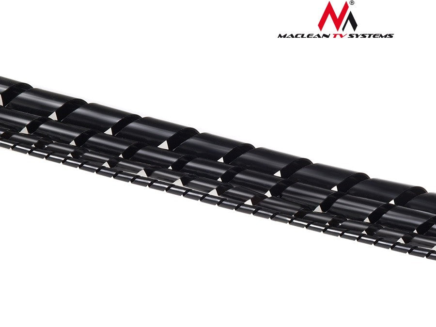 Maclean MCTV-685 B 43133 Cable Cover (8.7 x 10 mm), 3 m, black spiral – image 5