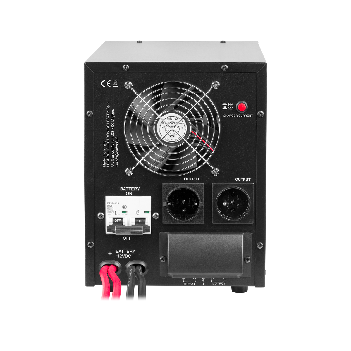 Kemot KEMOT PROsinus-2200 Uninterruptible Power Supply (UPS) — a power converter with a pure sine wave output and a charging function — 12V, 230V, 2200VA/1600W — black – image 3