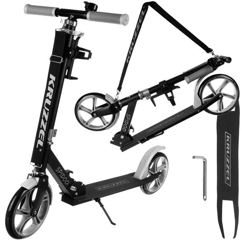 KRUZZEL Scooters – Spidoo Scooter, Gray, Kruzzel 25629