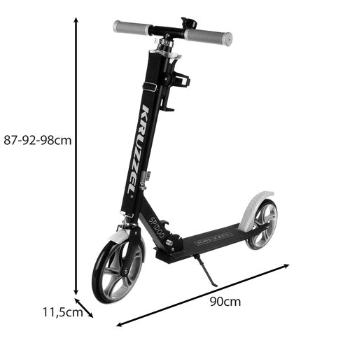 KRUZZEL Scooters – Spidoo Scooter, Gray, Kruzzel 25629 – image 3
