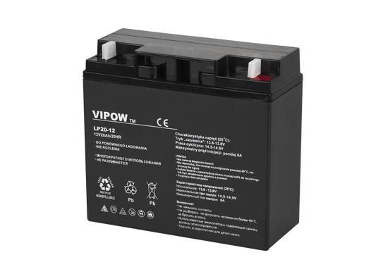 Vipow Gel batteries – VIPOW 12V 20Ah Gel Battery