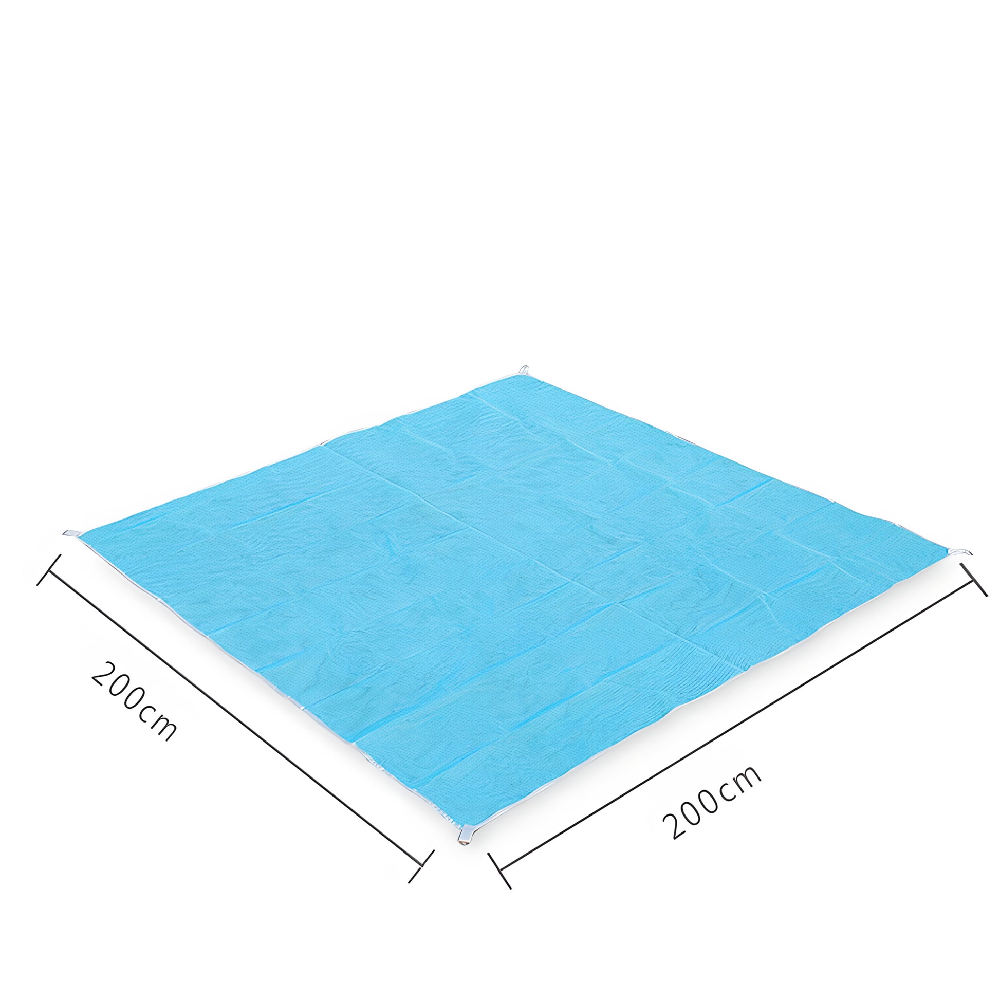 RTO Beach Mat / Beach Blanket XXL 200x200 Sand-Free - Blue - s045 – image 4
