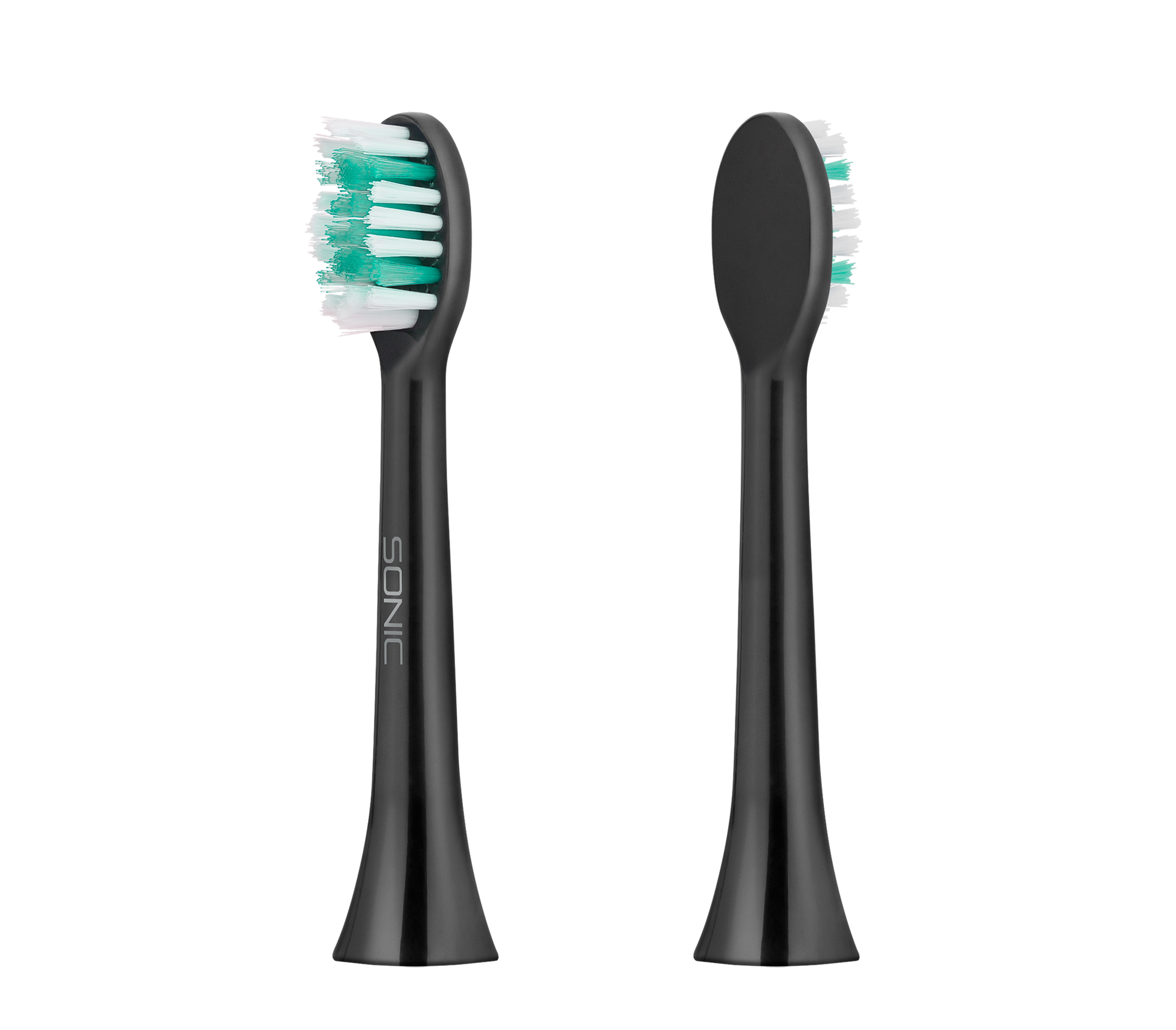 Teesa TEESA SONIC BLACK Medium Toothbrush Heads, Set