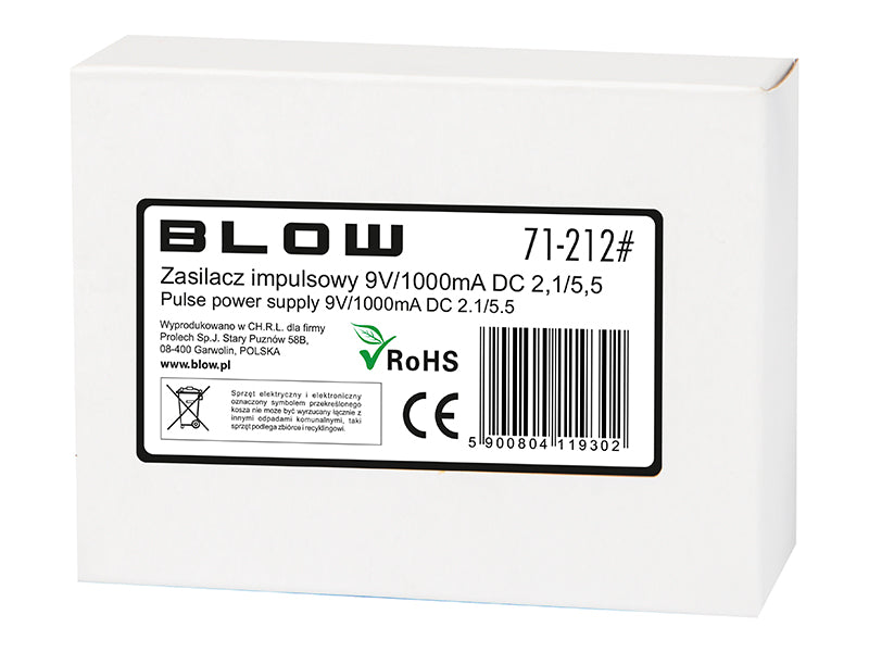 Blow Switching, industrial, antenna, and – 71-212# 9V/1000mA Switching Power Supply, 2.1/5.5 – image 2