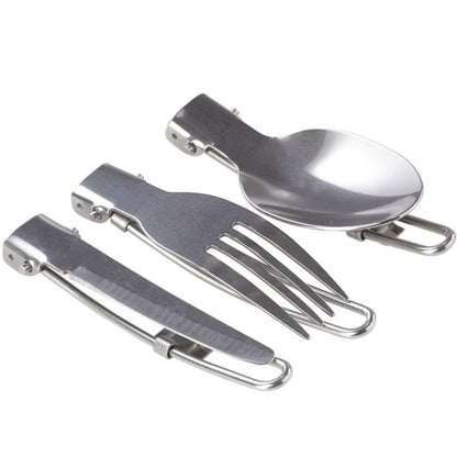 MEVA Tourist camping utensils kettle pot frying pan cutlery SET for 2 people – image 5