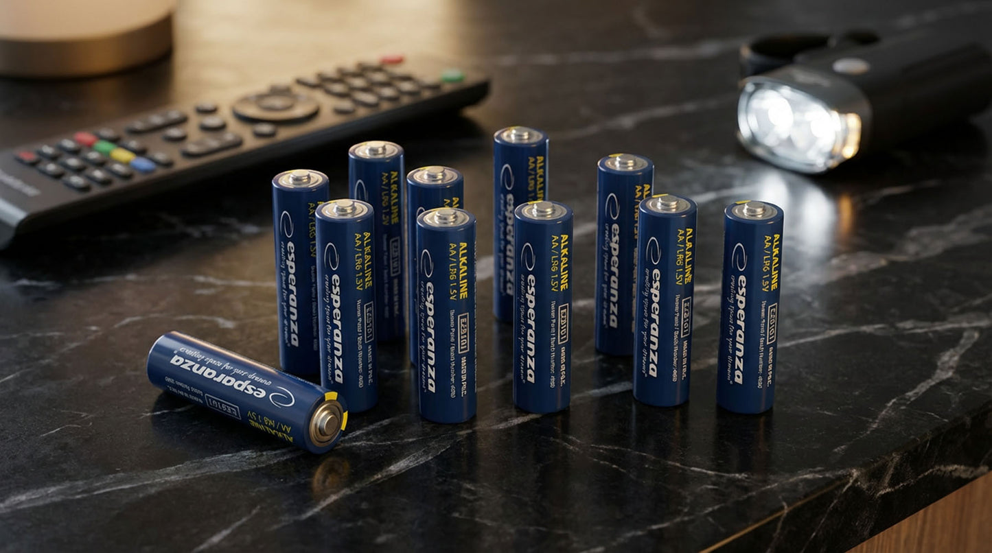 Esperanza Alkaline, coin-cell – EZB112 Esperanza AA Alkaline Batteries, 10-Pack, Hanging Pack – image 5