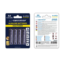 Esperanza Alkaline, coin-cell – EZB103 Esperanza AA Alkaline Batteries, 8-Pack, Blister Pack – image 9