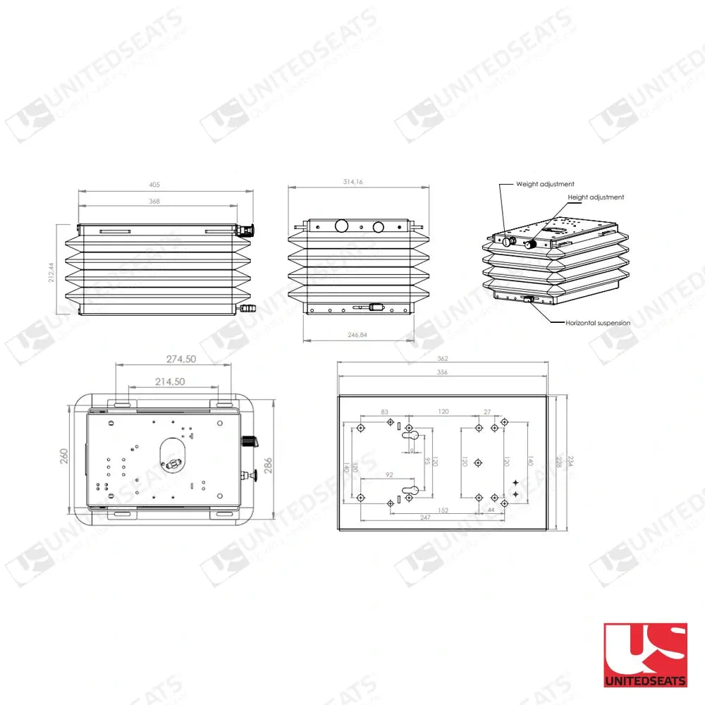 UnitedSeats LGV84-SM-12V seat part - UnitedSeats Vehicle Seat part (image 2)