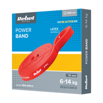 Rebel Latex Exercise Band - Power Band PL-2, Red, 6–14 kg REBEL ACTIVE – image 3